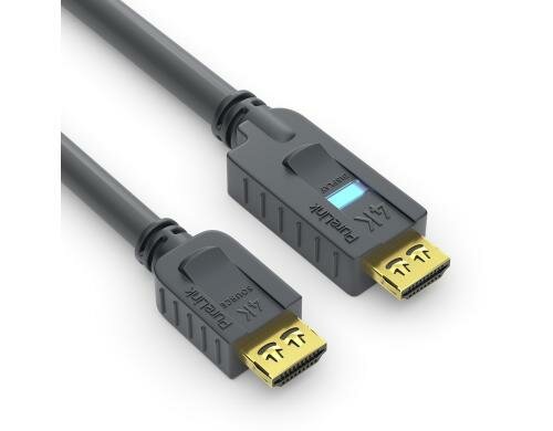 PureInstall, HDMI Kabel Aktiv, 5.00m mit integriertem Verstärker, 4K, 18Gbps