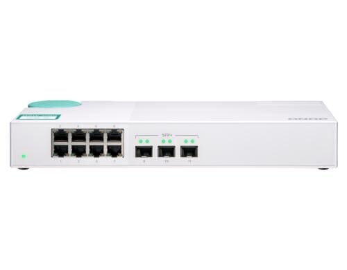 QNAP QSW-308, 8-Port 10GbE Switch 3 SFP+ & 8 SFP+/RJ45 Anschluss