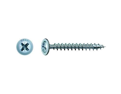 SPAX Rückwandschrauben PZ2 4,0x17 mm Vollgewinde, verzinkt, 1000 Stk.