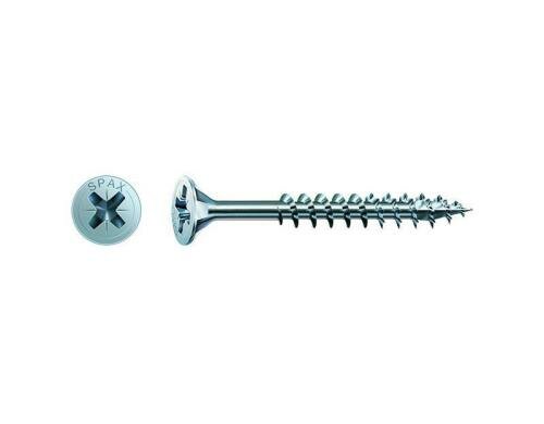SPAX Spanplattenschrauben SK PZ2 4,0x45 mm Teilgewinde, verzinkt, 500 Stk.