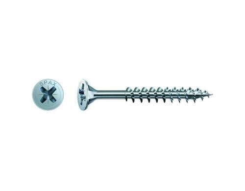 SPAX Spanplattenschrauben SK PZ2 4,5x50 mm Teilgewinde, verzinkt, 500 Stk.