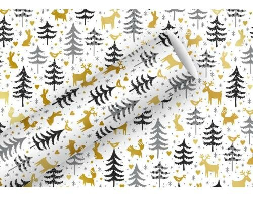 B+C Geschenkpapier Forest Friends 1.5m x 70 cm, 83 g/m2