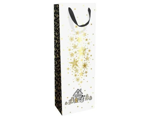 B+C Geschenktaschen 12 x 37 x 8 cm Winterhaus