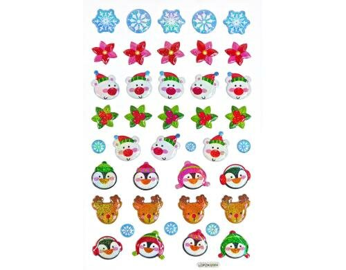 B+C Sticker 19 x 10.4 cm Winter Faces
