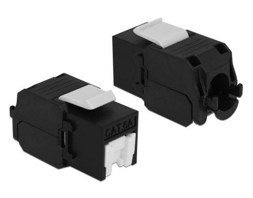 Delock Keystone Modul: RJ45 zu LSA Buchse-Leiste, schwarz