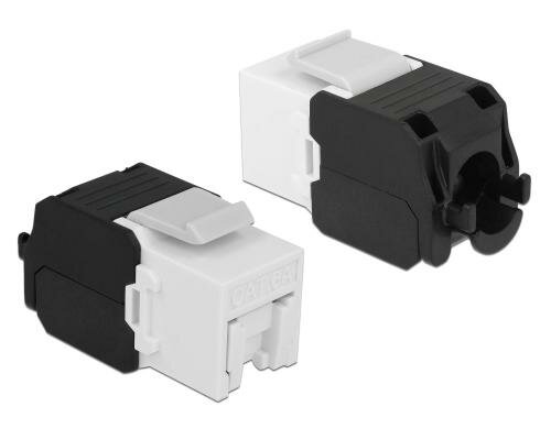 Delock Keystone Modul: RJ45 zu LSA Buchse-Leiste, weiss
