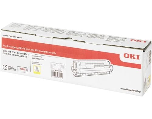 OKI Toner 47095701 yellow 5.000 Seiten, zu C-C824/834/844