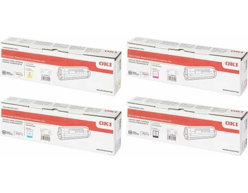 OKI Toner 47095704 KIT C/M/Y/BK 4 x 5.000 Seiten, zu C-C824/834/844