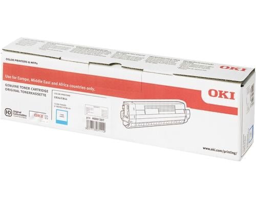 OKI Toner 46861307 cyan 10.000 Seiten, zu C-C824/834/844