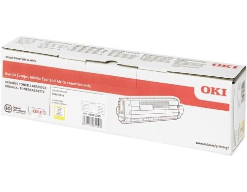 OKI Toner 46861305 yellow 10.000 Seiten, zu C-C824/834/844
