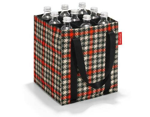 Reisenthel Flaschentasche bottlebag glencheck red, für 9 Flaschen (max. 0.75 l)