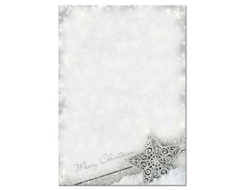 Sigel Weihnachtspapier Brilliant Star A4, 90g, 100 Blatt