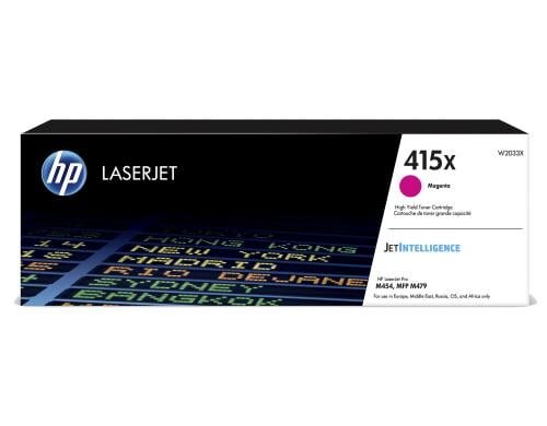 HP Toner 415X - Magenta (W2033X) Seitenkapazität ~ 6000 Seiten