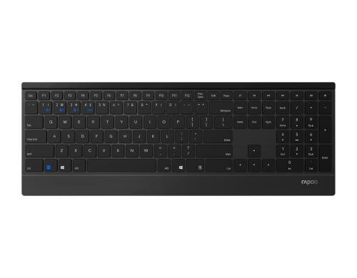 Rapoo E9500M Wireless Keyboard USB 2.4 GHz, BT 3.0 + BT 4.0
