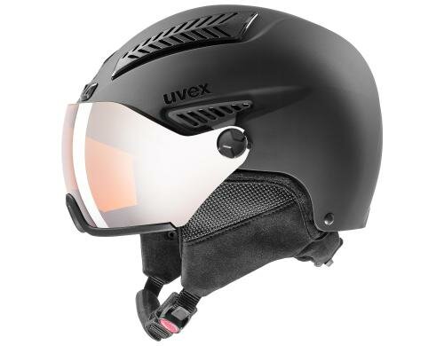 Uvex hlmt 600 visor black mat, mirror silver, S2, 53-55