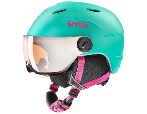 Uvex junior visor pro mint mat, mirror silver, S2, 54-56