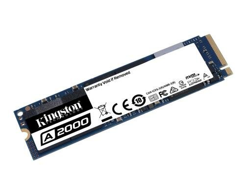 SSD Kingston Flash A2000 250GB, PCIe, Gen 3 M.2, lesen 2000, schreiben 1100, NVMe