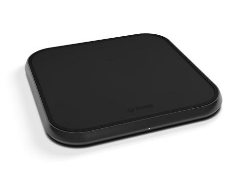 Zens Aluminium Wireless Charger Singel 10 W schwarz