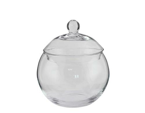 Kaheku Dose Psara Klarglas Ø 25 cm, Höhe 28 cm