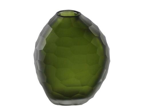 Kaheku Vase Maira grün schliff 11 x 6 x 14 cm