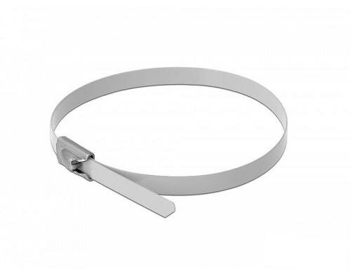 Delock Edelstahlkabelbinder 200x4,6 10 Stk. weiss