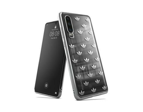 Adidas clear Case Entry silber für Huawei P30