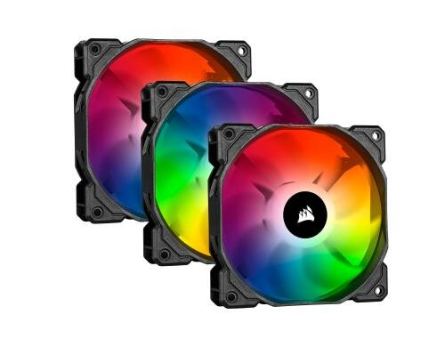 Gehäuselüfter Corsair iC SP120 RGB PRO Kit Kit 3er,120x120x25mm, 3Pin, 1400rpm, 26dBA