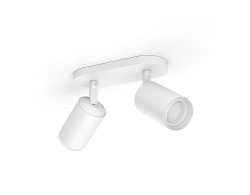 Philips Hue Aufbauspot Fugato weiss 2x6.5W, GU10, 2x 350lm, RGBW, Bluetooth