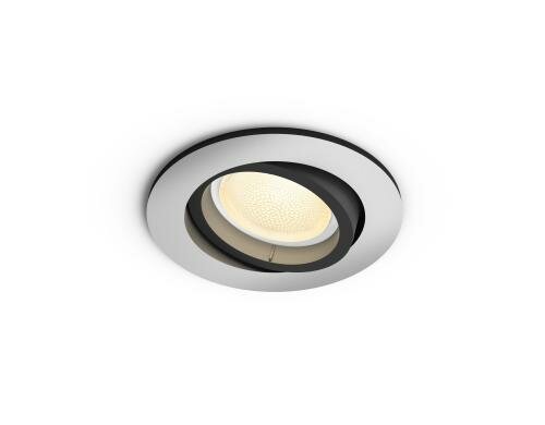 Philips Hue Einbauspot Centura rund alu 1x6.5W, GU10, 350lm, RGBW, Bluetooth