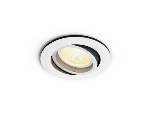 Philips Hue Einbauspot Centura rund weiss 1x6.5W, GU10, 350lm, RGBW, Bluetooth