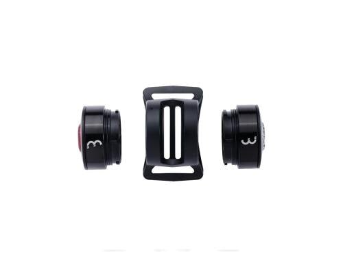 BBB SpyCombo Fahrradlampen-Set BLS-123, set, 17/7 lm, 4x CR2032, schwarz