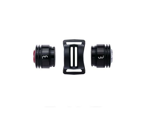 BBB SpyCombo USB Fahrradlampen-Set BLS-127, set, 40/15 lm, Akku, schwarz