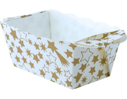 Demmler Minicake-Backform Golden Christmas 10 Stück, 7 x 4 x 4 cm