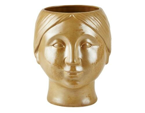 Villa Blumentopf Head Natural Stoneware, L19.5xB18xH21.5cm