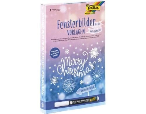 Folia Fensterbilder Vorlagen inkl. 8 Malvorlagen