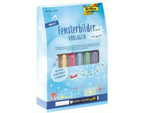 Folia Fensterbilder Vorlagen inkl. 8 Malvorlagen