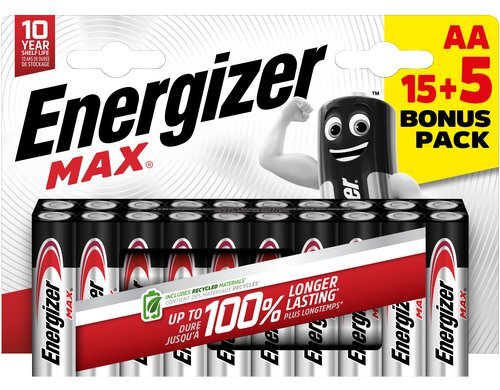 ENERGIZER Max Promo AA 15 plus 5 Stk.