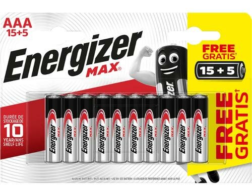 ENERGIZER Max Promo AAA 20 STK 15 plus 5 Stk.