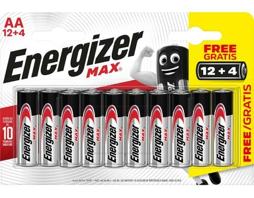 ENERGIZER Max Promo AA 16 STK 12 plus 4 Stk.
