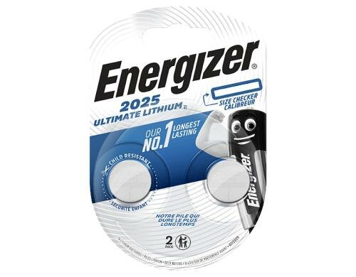 ENERGIZER Knopfzelle ULTI CR 2025 2 Stück 2 Stk.