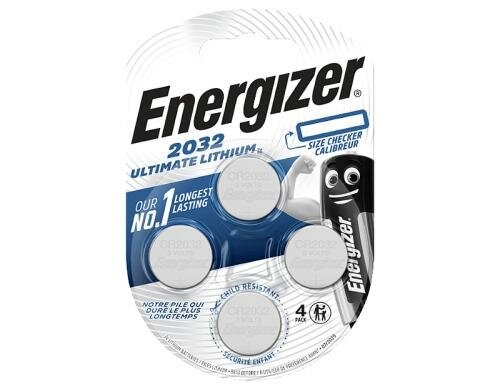ENERGIZER Knopfzelle ULTI CR 2032 4 Stück 4 Stk.