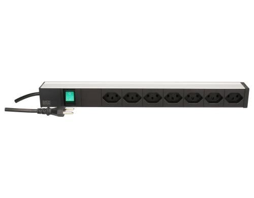 PDU 19 7xT23 sw 1HE Schalter