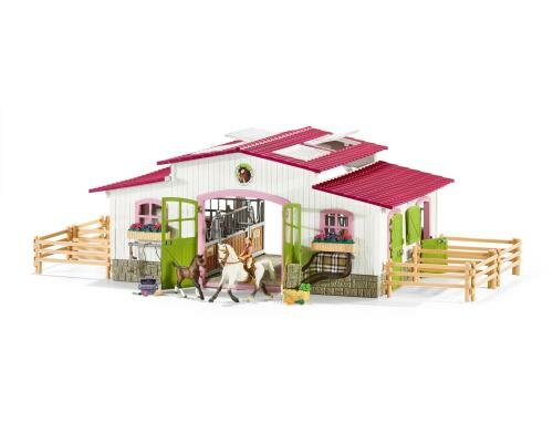 Schleich HC Reiterhof mit Reiterin und Pferden