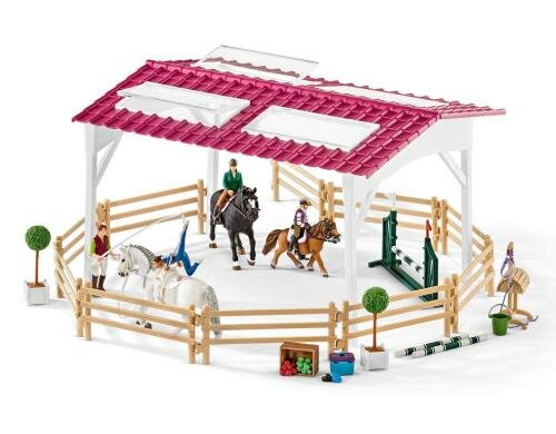 Schleich HC Reitschule mit Reiterinnen und Pferde