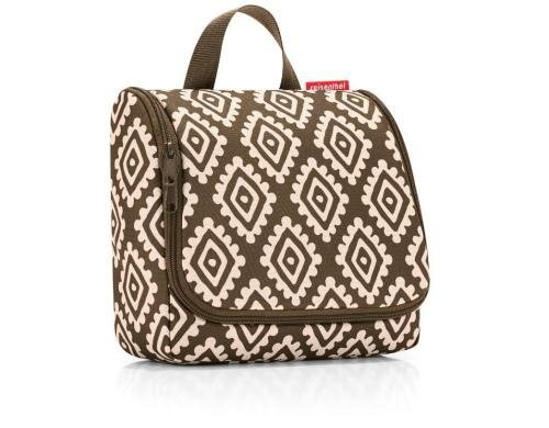 Reisenthel Kosmetiktasche toiletbag diamonds mocha, 23 x 20 x 10 cm