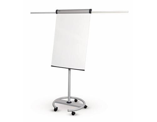 MAUL Flipchart MAULsolid rundfuss grau mit 2 Papierhaltern