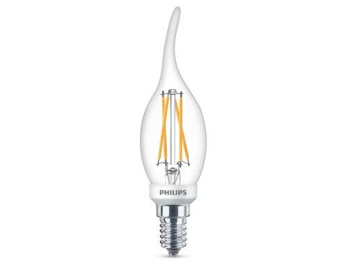 Philips LED Lampe BA35 5W (40W) WW klar D 470lm, dimmbar, 2700K, 15000h