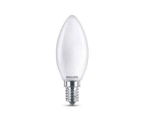 Philips LED Lampe B35 4.3W (40W) WW matt ND 470lm, nicht dimmbar, 2700K, 15000h, duo