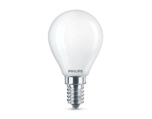 Philips LED Lampe P45 4.3W (40W) WW matt ND 470lm, nicht dimmbar, 2700K, 15000h, duo