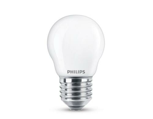 Philips LED Lampe P45 4.3W (40W) WW matt ND 470lm, nicht dimmbar, 2700K, 15000h, duo